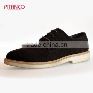 Swede Leather lace-up mens casual shoes