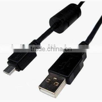 black usb 2.0 version cable am to micro b