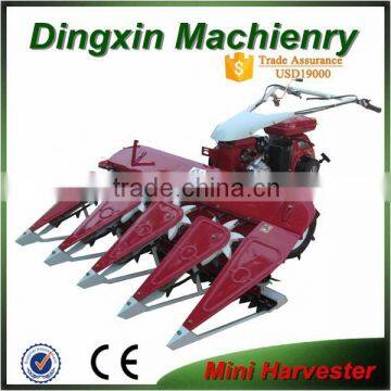 Mini Self-walking 4 lines diesel hay harvester