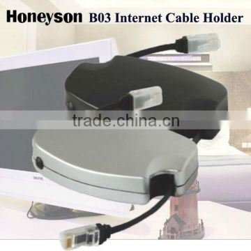 B03 Modern Retractable Adaptor Hotel Room Network Cable Holder