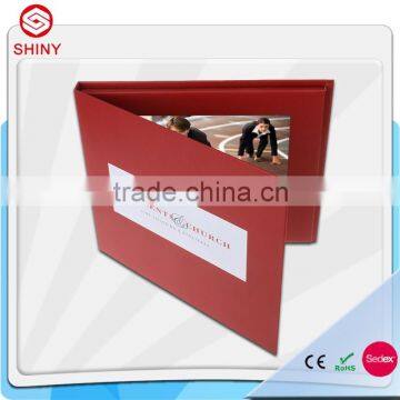 hot sale 7"lcd screen greeting card,video player greeting