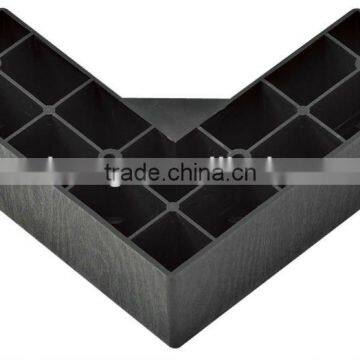 2013hot sale funiture part plastic sofa leg L721-04