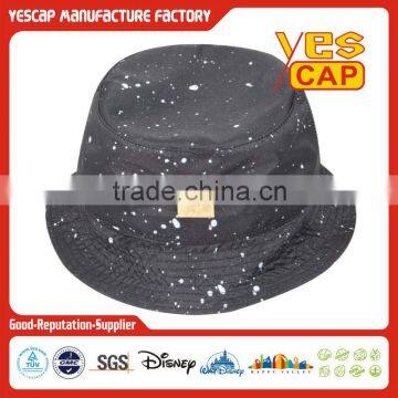 metal plate bucket hat/custom printed bucket hats