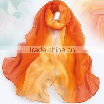 100% Silk Scarf for Women With GradientRamp photo-4