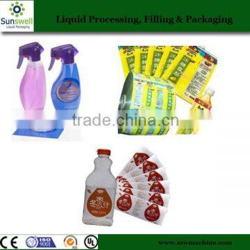 Clear customized waterproof shrink packaging label for bottle