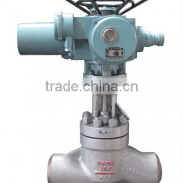 High pressure balance electric globe valve