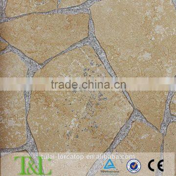 Waterproof pvc 3d stone wallpaper