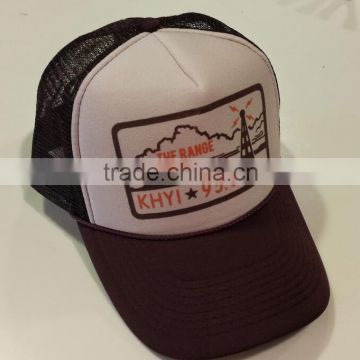 2015 High Quality Sports Trucker Cap 5 Panel Screen Printing Mesh Trucker Cap