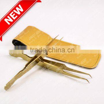 Gold Plated Eyelash Extension Tweezer