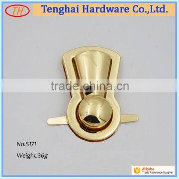 China suppliers Custom plating bag twist lock for leather bag