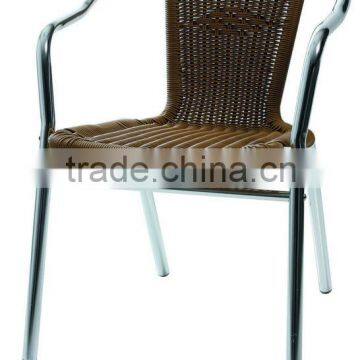 China outdoor furniture cheap bistro chairs, plastic wicker restaurant chair