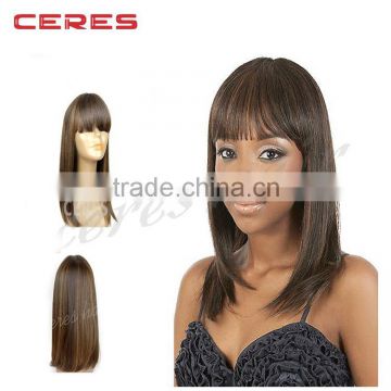 Fashion Ladies Good Quality Grade 7A Brazilian Virgin Remy Hair Lace Front Human Hair Wig