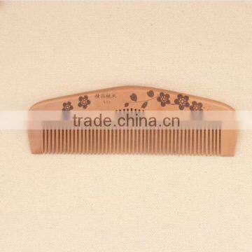 Hot Sale OEM Peach Wood Pocket Size Personalized Hair Comb photo-3
