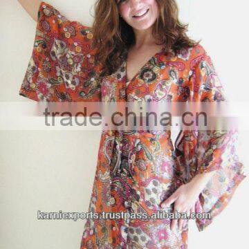 Ponchose & ladies bathrobes & bath gowns swimwear beachw polyester fabrics printed caftans KAFTANS swimwear cocktail wear prom