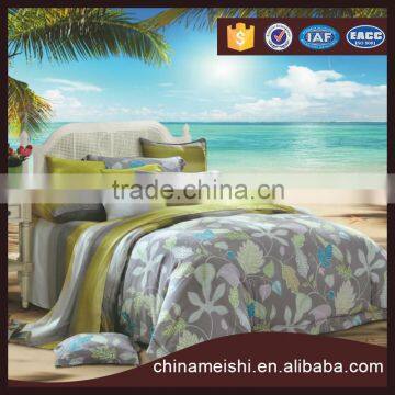 Beautiful floral 4pcs Luxury reactive printing tencel bedding set