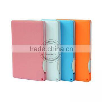 2014 Bulk Cheap Ultra Slim Name Card Power Bank With Built-in Cable photo-3