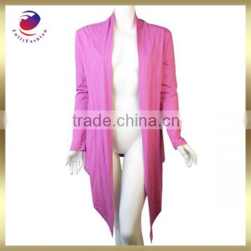 women plain knitted cardigan