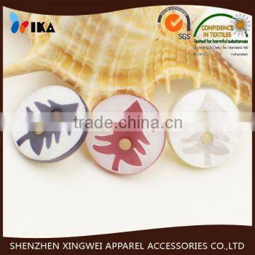 wholesale Christmas Tree logo 2 holes clothes button