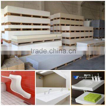 Customized Color Staron Hi Macs Acrylic Pure White Acrylic Solid Surface Slab