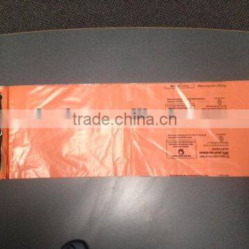 Orange Color LDPE Newspaper Bag With Plastic Handle                        
                                                Quality Choice