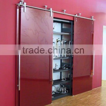 elegant rolling door hardware for glass/wood door