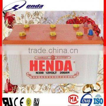 12v200amp dry battery truck battery N200