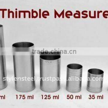 Stainless Steel Thimble Measure Set