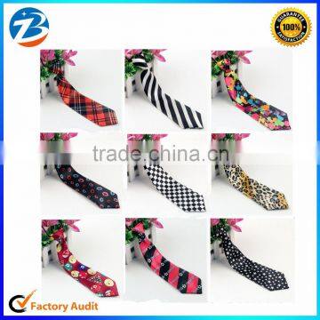 Wholesale Cheap Polyester Silk Cartoon School Ties For Kids