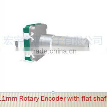 huizhou 11 mm size rotary encoder switch with metal shaft