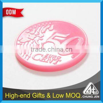 Wholesale Bulk Metal / Plastic Laser Logo Euro Shopping Cart Coin photo-5