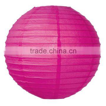 Fuchsia Pink 12 Inch Round Premium Paper Lantern for home decoration