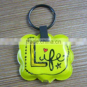 Hotsale LED flashlight pvc keyring as good gift