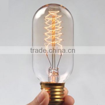 Hot Sale Vintage globe spiral Edison style light bulb 110v 240v e27 G95 25W/40W/60W