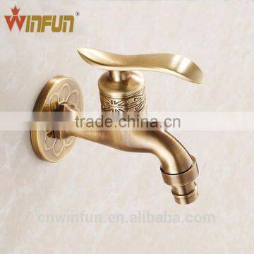 High Quality Antique bronze Brass Bibcock, wall mounted brass water tap, washing machine mixer tap