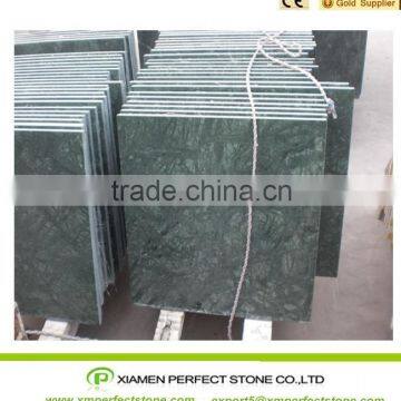 Indian dark green marble cut-to-size polished green marble tile