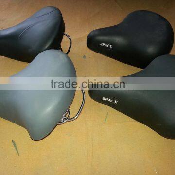 comfortable leather city bike saddle with high quality