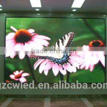 China guangzhou high quality flexible p4 Indoor Full Color 1R1G1B Led advertising screen