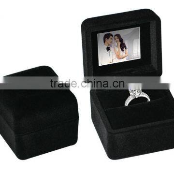 Wholesale Classic Plastic Black Movie Box Music Ring Boxes