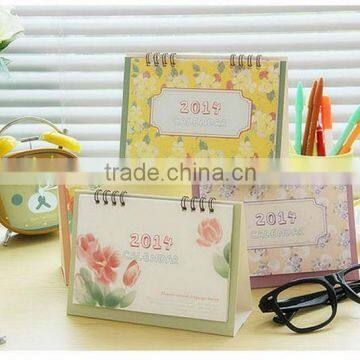 2014 hot sale paper table calendar