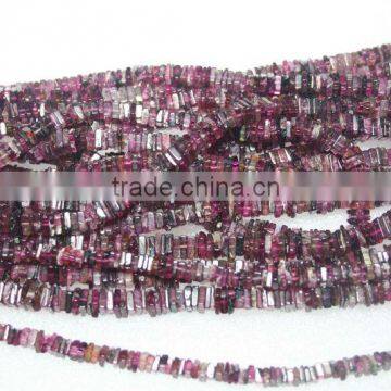 Pink Tourmaline Flat Square