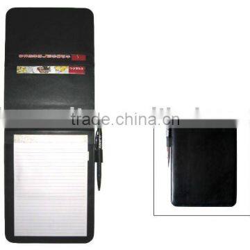 PVC MATERIAL WRITING NOTEPAD WITH 30 SHEETS PAPER