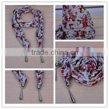 in Stock 2012 fashions promotions pendant scarf