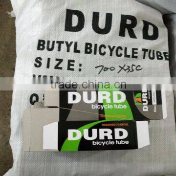 BUTYL bicycle tube 700x28-38 A/V 35mm 700x23-25 F/V 48mm DURO