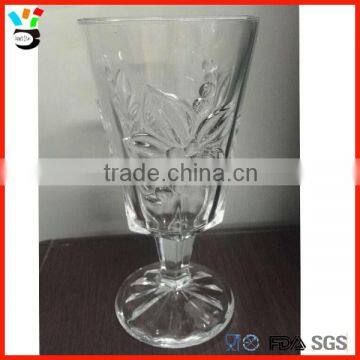 Collectiable Barware Elegant Vintage Clear Pressed Goblet Short Stem Faceted Shot Glass