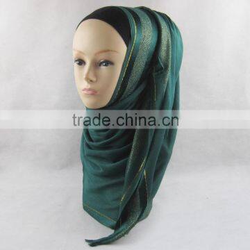 Wholesale Glitter Hijabs Satin Scarf Muslin Fashionable Long Shawl Viscose Hijab