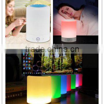 New electronic product handsfree wireless bluetooth speaker with colorful LED light smart music light