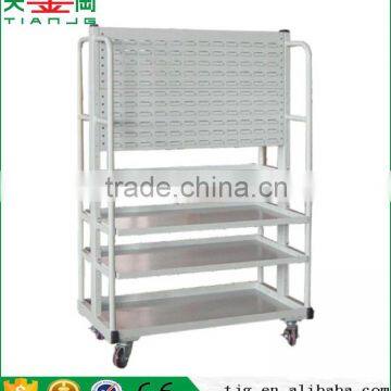 China TJG-KF02 Warehouse Workshop Tools Rack Metal Movable Hanging Shelf Board