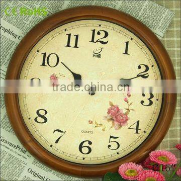 arabic number dial printing hand made painted clocks(16W38GL-148)