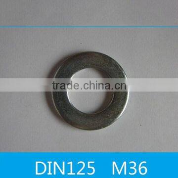 DIN 125A carbon steel zinc plain washer