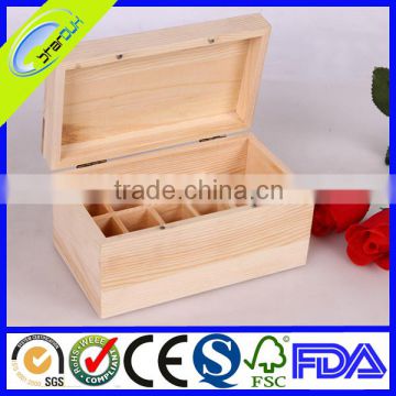 Unfinished wooden tea bags box